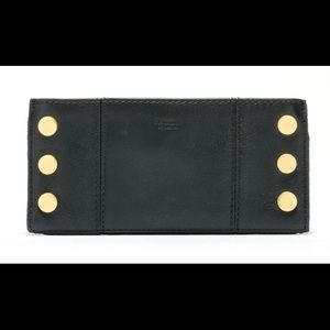 NWT Hammitt 110 North black and gold wallet